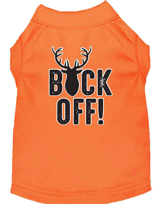 Pet Dog & Cat Shirt Screen Printed, "Buck Off"
