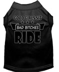 Load image into Gallery viewer, Pet Shirt "Good Girls Sit, Bad Bitches Ride"
