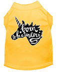 Load image into Gallery viewer, Pet Dog & Cat Shirt Screen Printed, "Born To Be A Unicorn"
