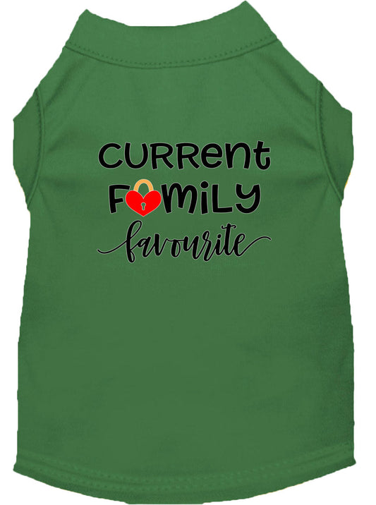 Pet Shirt "Current Family Favorite"