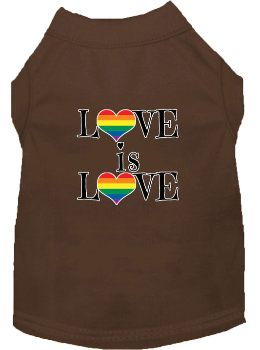 Pet Shirt "Love Is Love"