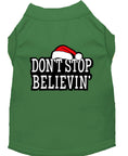 Load image into Gallery viewer, Christmas Screenprinted Dog Shirt, "Don't Stop Believin"
