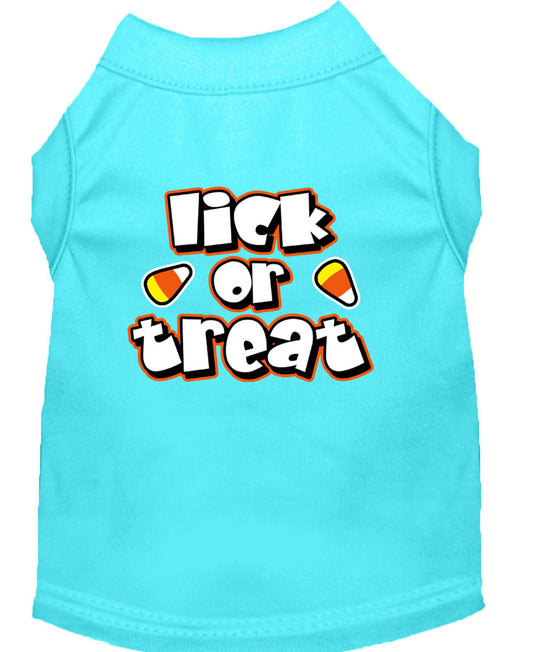 Halloween Pet Dog & Cat Shirt Screen Printed, "Lick or Treat"
