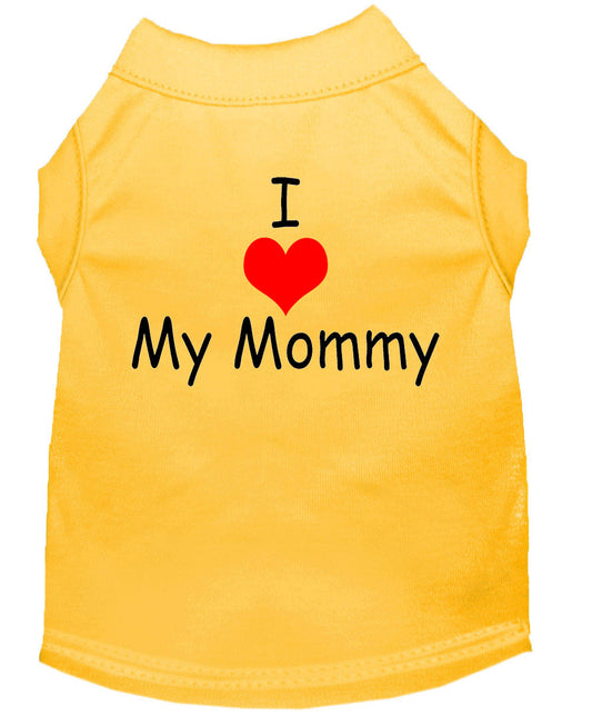 Pet Shirt "I Love My Mommy"