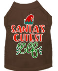 Load image into Gallery viewer, Christmas Pet Dog & Cat Shirt Screen Printed, "Santa's Cutest Elf"
