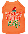 Load image into Gallery viewer, Christmas Pet Dog & Cat Shirt Screen Printed, "Santa's Cutest Elf"
