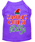 Load image into Gallery viewer, Christmas Pet Dog & Cat Shirt Screen Printed, "Santa's Cutest Elf"
