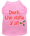 Load image into Gallery viewer, Christmas Pet Dog & Cat Shirt Screen Printed, "Deck The Halls, Y'all"
