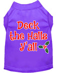 Load image into Gallery viewer, Christmas Pet Dog & Cat Shirt Screen Printed, "Deck The Halls, Y'all"
