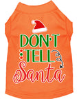 Load image into Gallery viewer, Christmas Pet Dog & Cat Shirt Screen Printed, "Don't Tell Santa"
