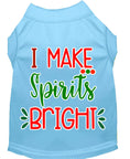 Load image into Gallery viewer, Christmas Pet Dog & Cat Shirt Screen Printed, "I Make Spirits Bright"

