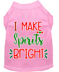 Load image into Gallery viewer, Christmas Pet Dog & Cat Shirt Screen Printed, "I Make Spirits Bright"
