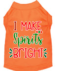 Load image into Gallery viewer, Christmas Pet Dog & Cat Shirt Screen Printed, "I Make Spirits Bright"

