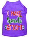 Load image into Gallery viewer, Christmas Pet Dog & Cat Shirt Screen Printed, "I Make Spirits Bright"
