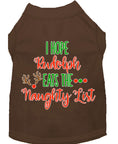 Load image into Gallery viewer, Christmas Pet Dog & Cat Shirt, "I Hope Rudolph Eats The Naughty List"
