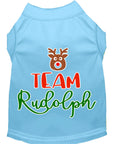 Load image into Gallery viewer, Christmas Pet Dog & Cat Shirt Screen Printed, "Team Rudolph"
