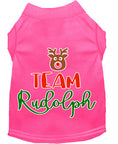 Load image into Gallery viewer, Christmas Pet Dog & Cat Shirt Screen Printed, "Team Rudolph"
