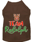 Load image into Gallery viewer, Christmas Pet Dog & Cat Shirt Screen Printed, "Team Rudolph"
