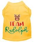 Load image into Gallery viewer, Christmas Pet Dog & Cat Shirt Screen Printed, "Team Rudolph"
