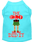 Load image into Gallery viewer, Christmas Pet Dog & Cat Shirt Screen Printed, "The Elf Did It"
