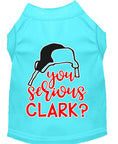 Load image into Gallery viewer, Christmas Pet Dog & Cat Shirt Screen Printed, "You Serious, Clark?"
