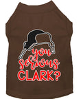 Load image into Gallery viewer, Christmas Pet Dog & Cat Shirt Screen Printed, "You Serious, Clark?"
