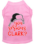 Load image into Gallery viewer, Christmas Pet Dog & Cat Shirt Screen Printed, "You Serious, Clark?"

