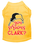 Load image into Gallery viewer, Christmas Pet Dog & Cat Shirt Screen Printed, "You Serious, Clark?"
