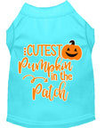 Load image into Gallery viewer, Halloween Pet Dog & Cat Shirt Screen Printed, "Cutest Pumpkin In The Patch"
