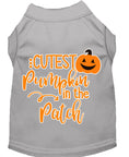 Load image into Gallery viewer, Halloween Pet Dog & Cat Shirt Screen Printed, "Cutest Pumpkin In The Patch"
