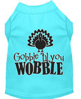 Load image into Gallery viewer, Pet Dog & Cat Shirt Screen Printed, "Gobble Til Ya Wobble"
