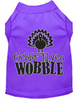 Load image into Gallery viewer, Pet Dog & Cat Shirt Screen Printed, "Gobble Til Ya Wobble"
