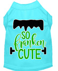 Load image into Gallery viewer, Pet Dog & Cat Shirt Screen Printed, "So Franken Cute"
