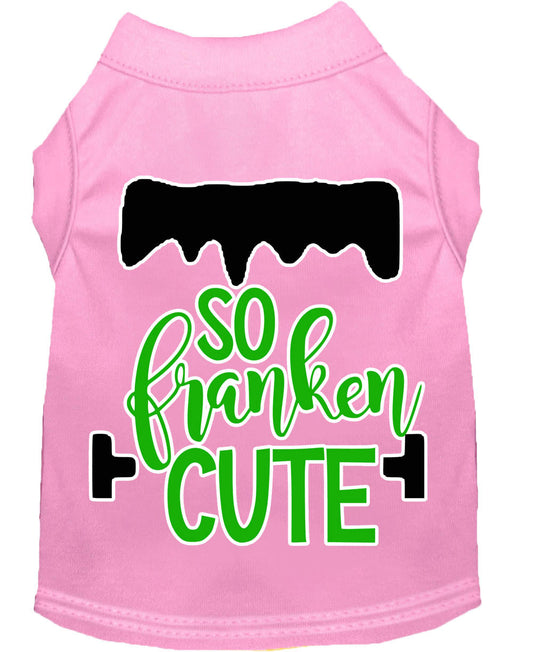 Pet Dog & Cat Shirt Screen Printed, "So Franken Cute"