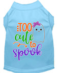 Load image into Gallery viewer, Halloween Pet Dog & Cat Shirt, "Too Cute To Spook - Girly Ghost"
