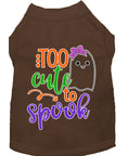 Load image into Gallery viewer, Halloween Pet Dog & Cat Shirt, "Too Cute To Spook - Girly Ghost"
