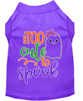 Load image into Gallery viewer, Halloween Pet Dog & Cat Shirt, "Too Cute To Spook - Girly Ghost"
