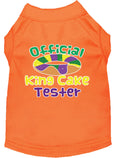 Load image into Gallery viewer, Pet Dog & Cat Shirt Screen Printed, "King Cake Tester"
