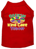 Load image into Gallery viewer, Pet Dog & Cat Shirt Screen Printed, "King Cake Tester"
