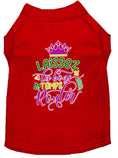 Load image into Gallery viewer, Pet Dog & Cat Shirt Screen Printed, "Laissez Les Bons Temps Rouler"
