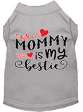 Load image into Gallery viewer, Pet Dog & Cat Shirt Screen Printed, "Mommy is my Bestie"
