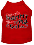 Load image into Gallery viewer, Pet Dog & Cat Shirt Screen Printed, "Mommy is my Bestie"
