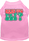 Load image into Gallery viewer, Christmas Pet Dog and Cat Shirt Screen Printed, "What The Elf"
