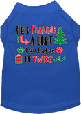 Load image into Gallery viewer, Christmas Pet Dog and Cat Shirt, "He's Making A List, I've Eaten It Twice"
