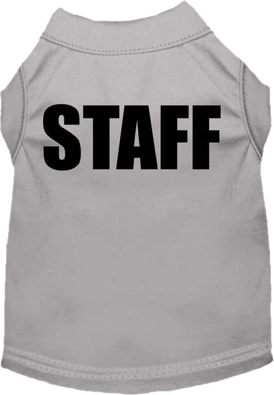 Pet Dog & Cat Shirt Screen Printed, "Staff Costume"