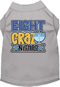 Load image into Gallery viewer, Hanukkah Pet Dog and Cat Shirt Screen Printed, "Eight Crazy Nights"
