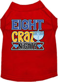 Load image into Gallery viewer, Hanukkah Pet Dog and Cat Shirt Screen Printed, "Eight Crazy Nights"
