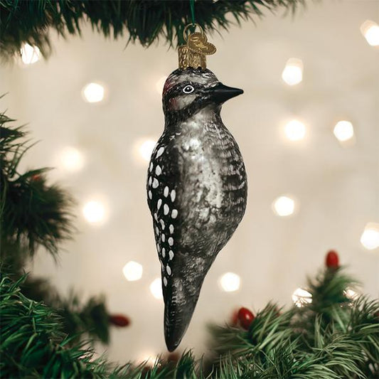 Vintage Hairy Woodpecker Ornament - Southlake Paws