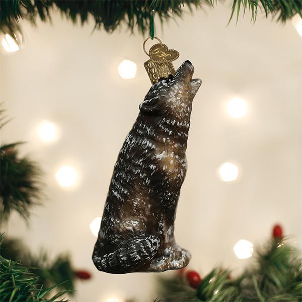 Vintage Howling Wolf Ornament - Southlake Paws