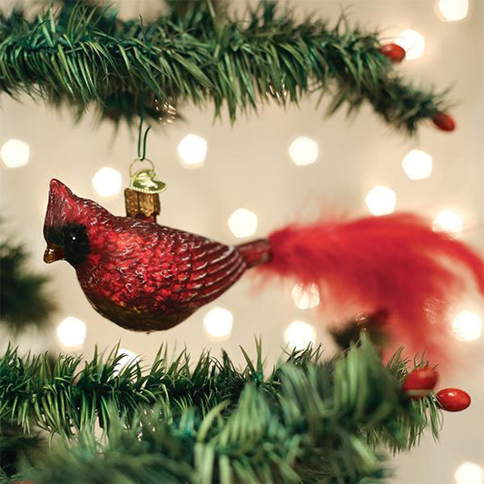 Vintage Cardinal Ornament - Southlake Paws